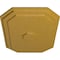 Ekena Millwork Felix Ceiling Medallion, Hand-Painted Iridescent Gold, 25 1/4"W x 17 1/4"H x 1 3/4"P CM25FEIGS - alternate 4